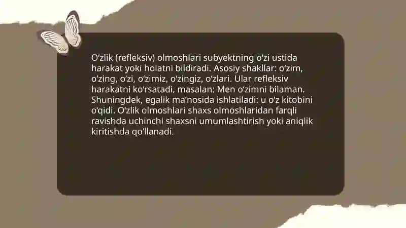 Olmosh soʻz turkumi 3