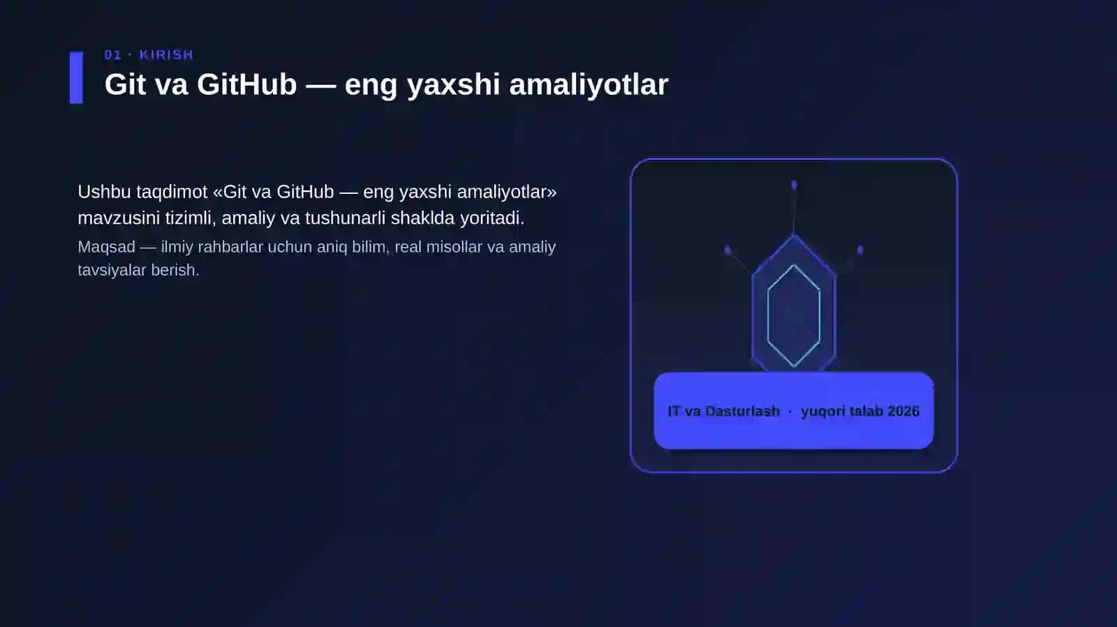 Git va GitHub — eng yaxshi amaliyotlar 3