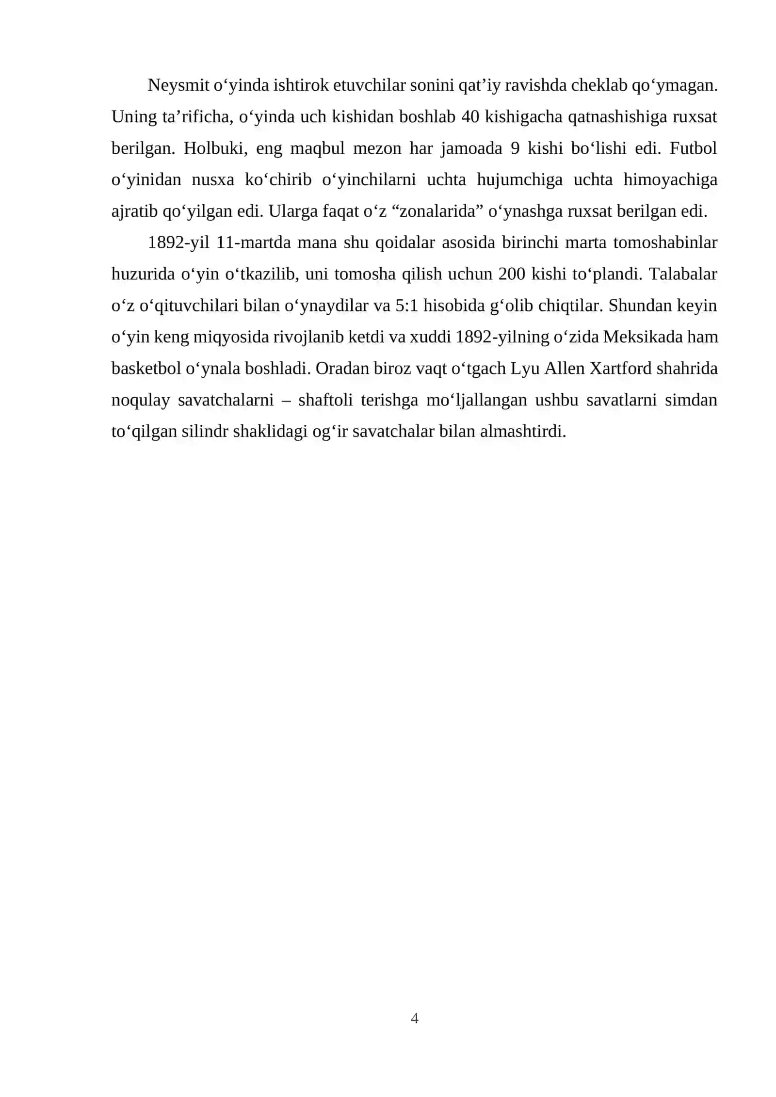 BASKETBOL SPORT TURI VA UNING RIVOJLANISH XUSUSIYATLARI 3