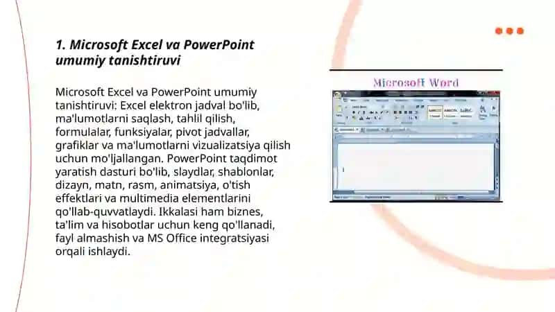 Microsoft Excel PowerPoint haqida 3