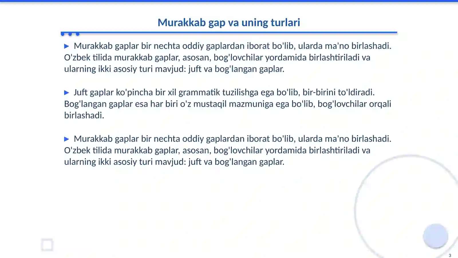 Murakkab gapda shart mazmunining ifodalanishi 3