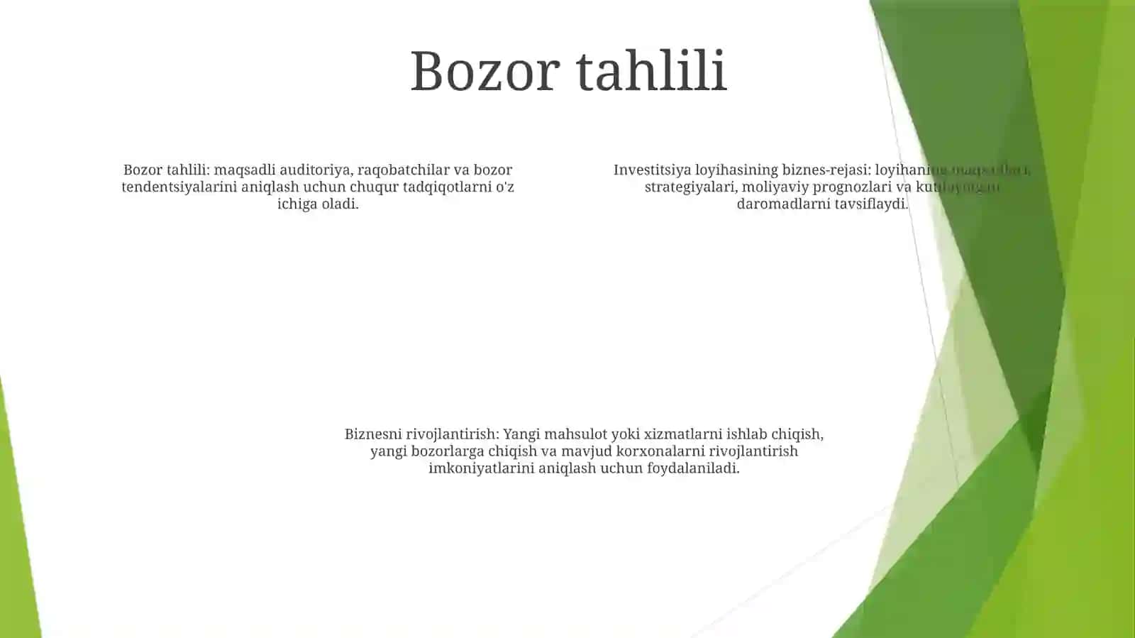 Invistitsiya Loyihasi Uchun Biznis Reja Tuzish 3