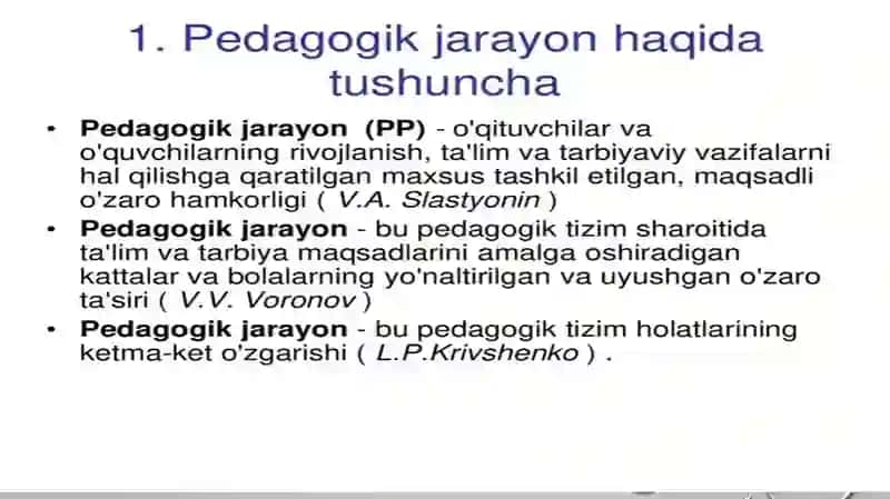 Pedagogik jarayon bosqichlari 3