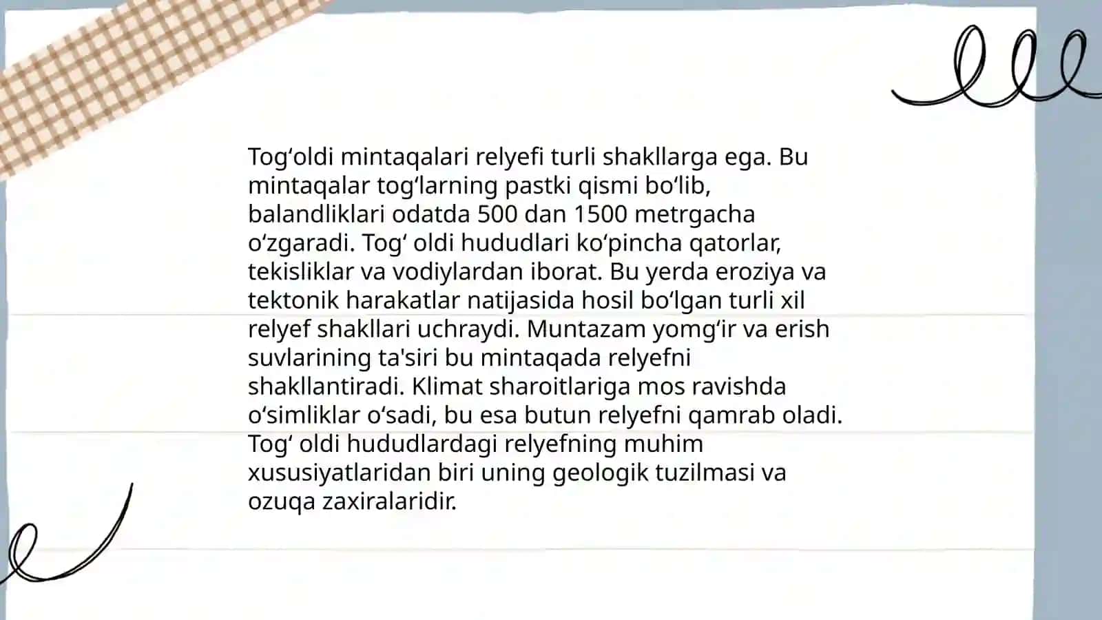 Togʻoldi va togʻ kichik provinsiyalari.Fargʻona botigʻi 3