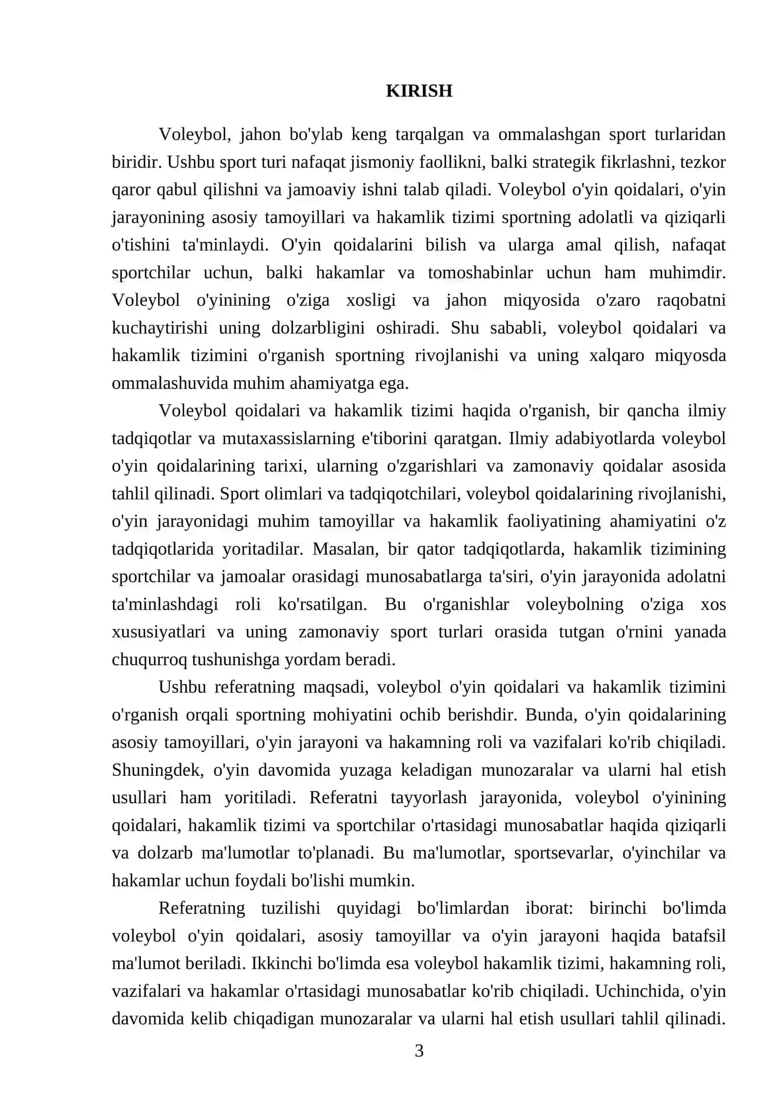 Voleybol oʻyin qoidalari va hakamlik haqida 3