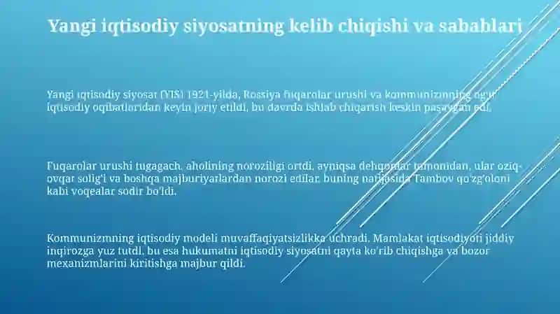 Yangi iqtisodiy siyosat 3