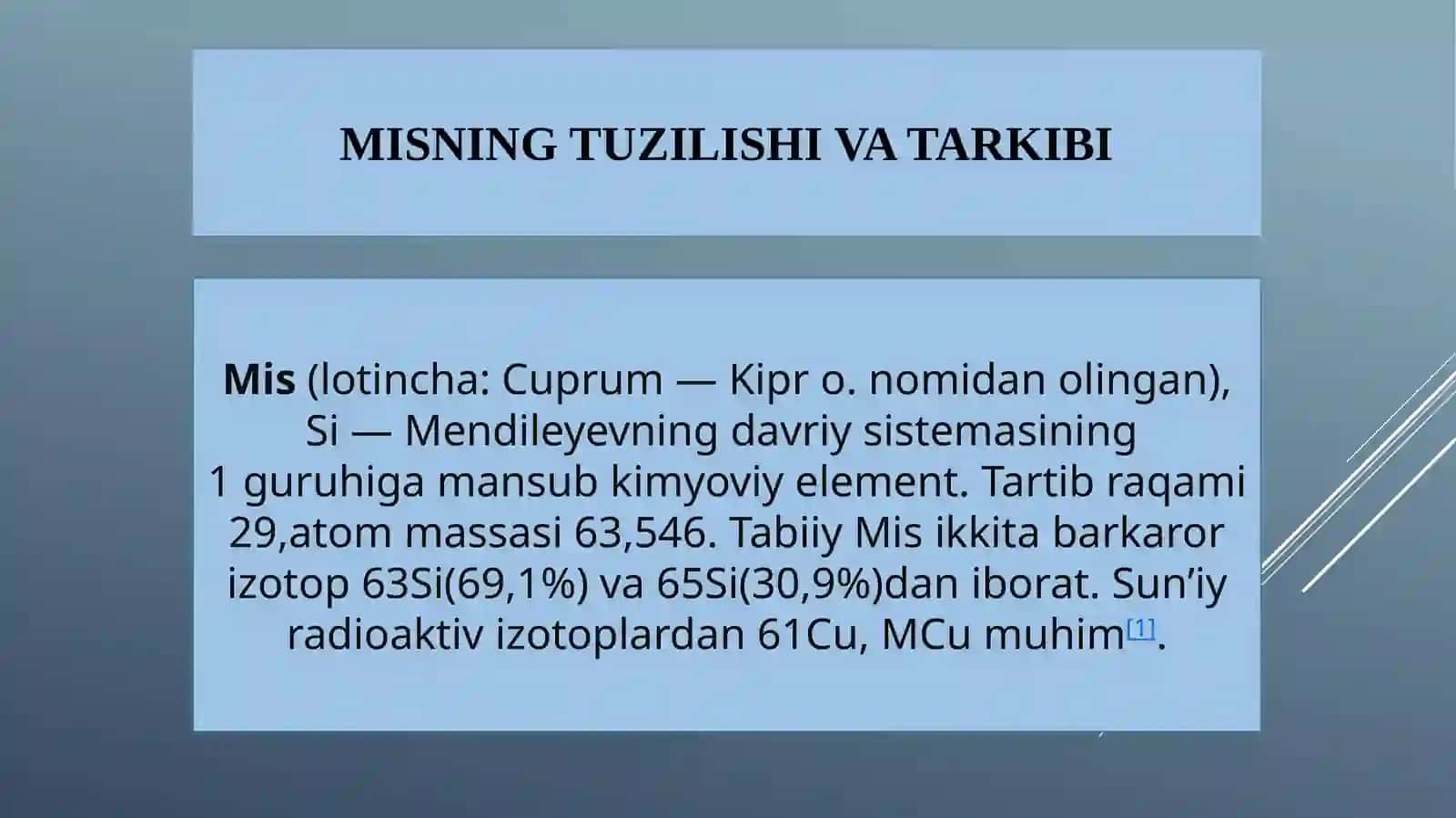 davriy sistema 1 B guruh 3