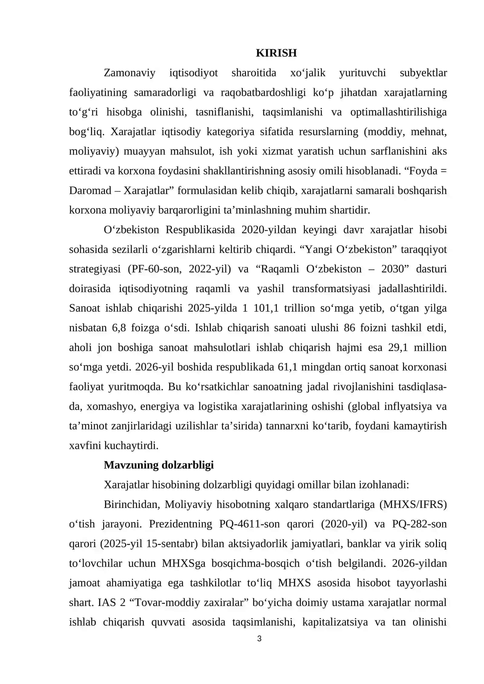 Xo‘jalik yurituvchi subyektlarda xarajatlarni hisobga olish va taqsimlash 3