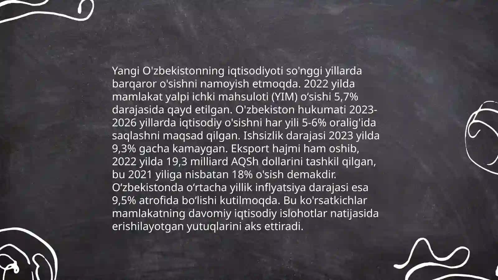 Yangi O'zbekistonning iqtisodiy rivojlanishi 3
