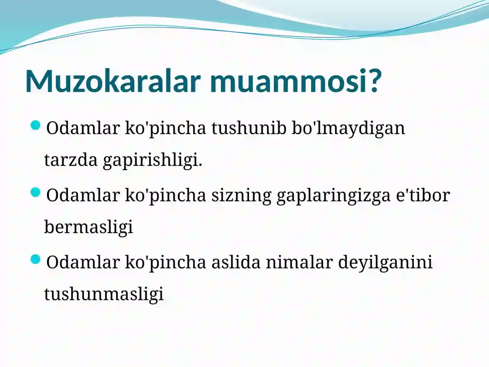 Muzokaralar 3