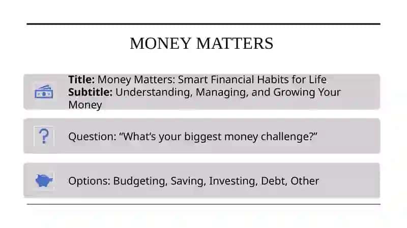Money Matters 3