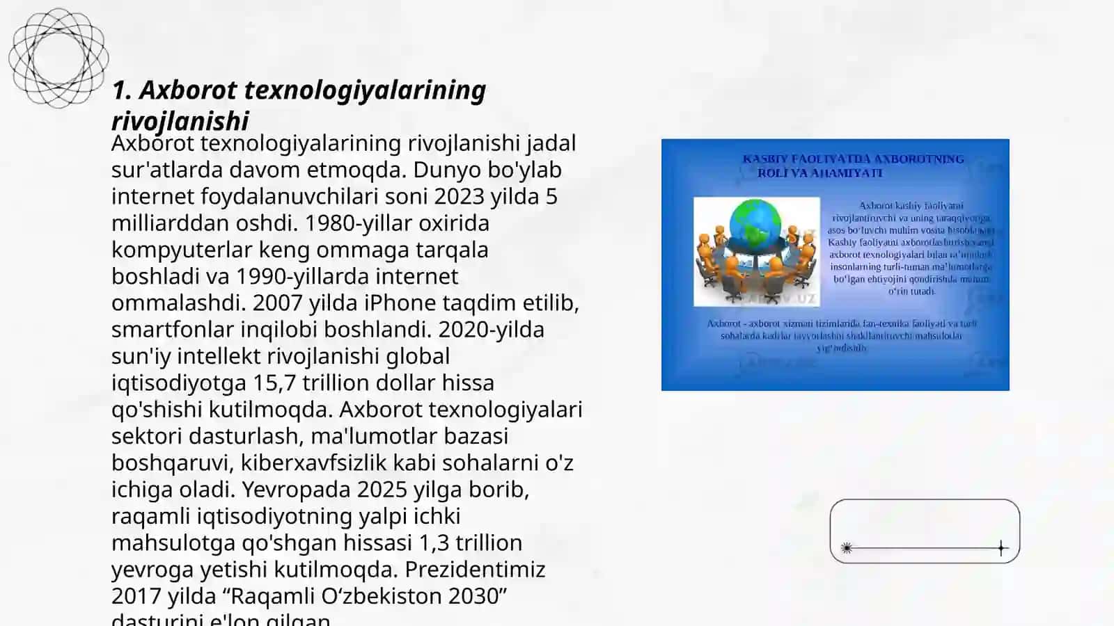 Layloning mediasavodxonlik va axborot madaniyati fanidan tayyorlagan mustaqil ish 3