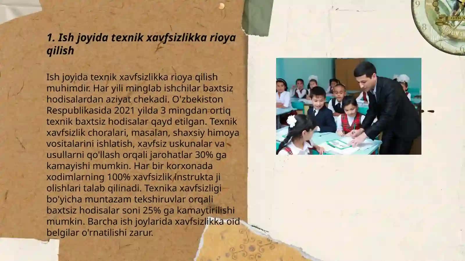 Ish Joyida Texnik Xavfsizlikka Rioya Qilish 3