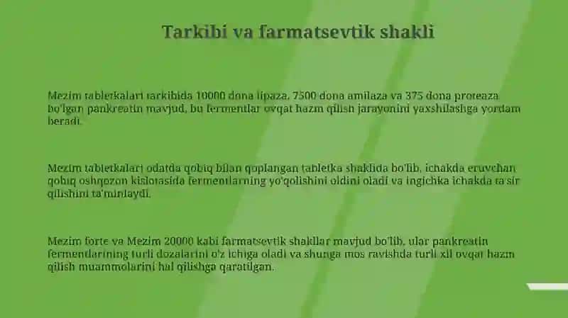 Mezim tabletkalari 3