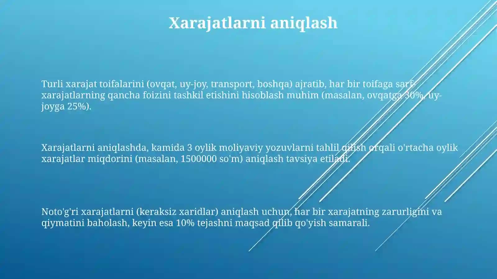 Byudjetlashtirishga Kirish 3
