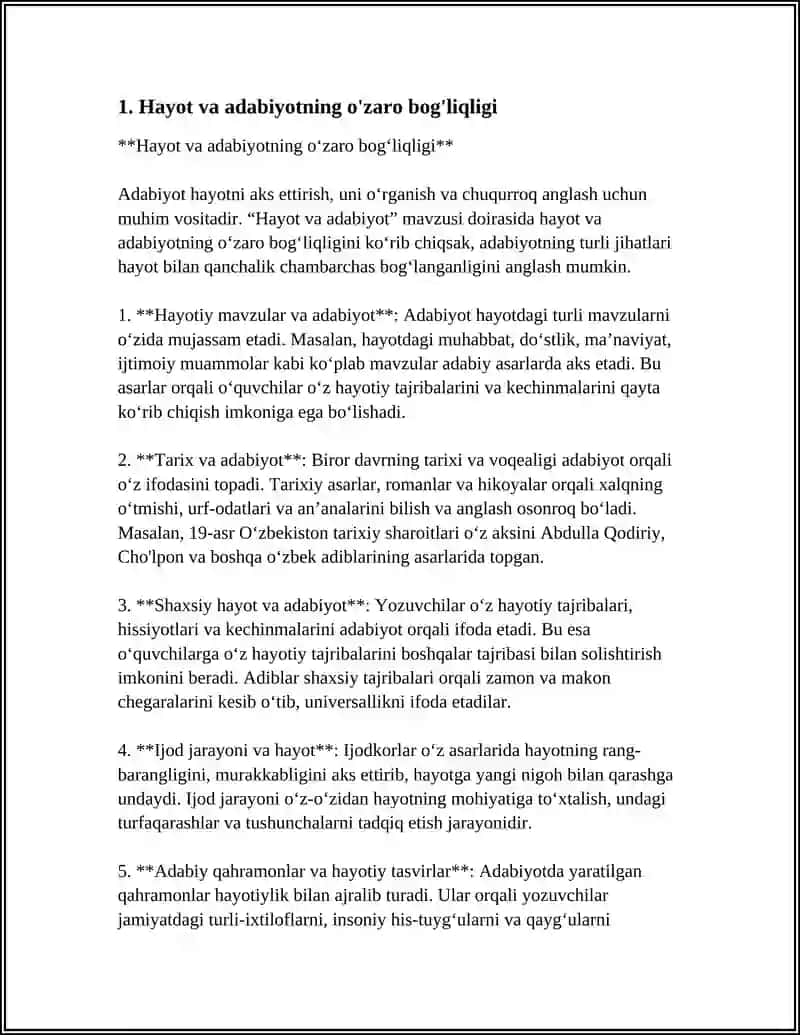 HAYOT VA ADABIYOT 3