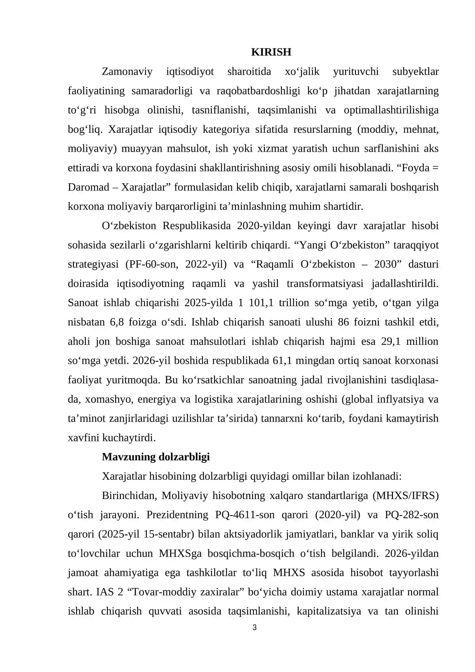Xo‘jalik yurituvchi subyektlarda xarajatlarni hisobga olish va taqsimlash 3