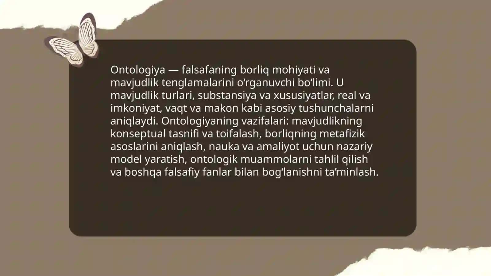 Ontologiya borliq falsafasi 3