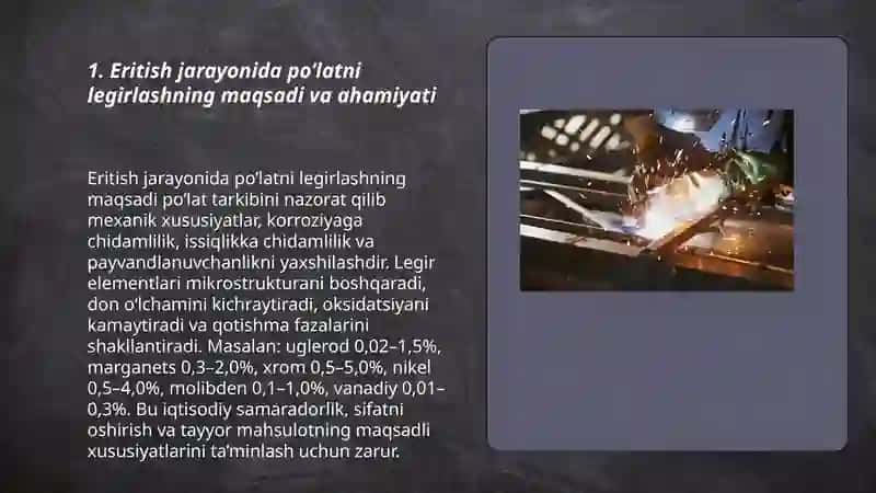 Po’latni legirlash processi 3