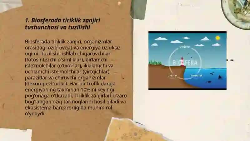 Biosferada tiriklik zanjiri va energiya almashinuvi 3