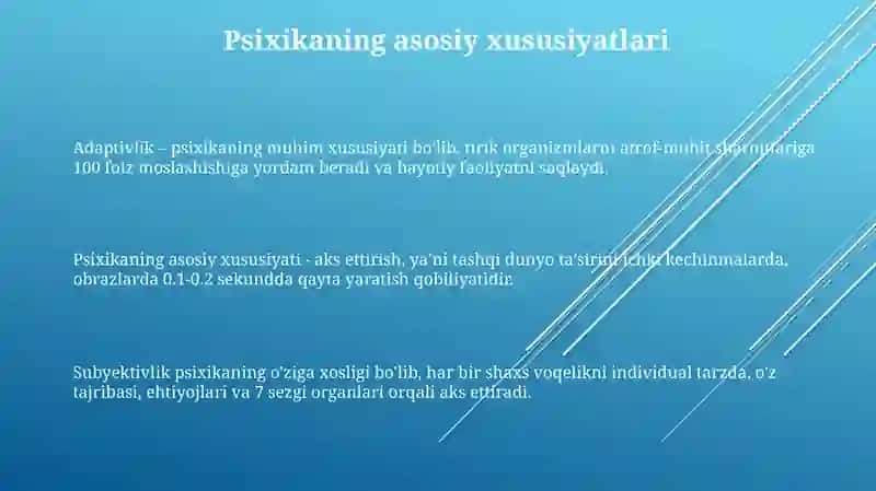 Umumiy psixologiya faninig predmeti, vazifalari metodlari 3