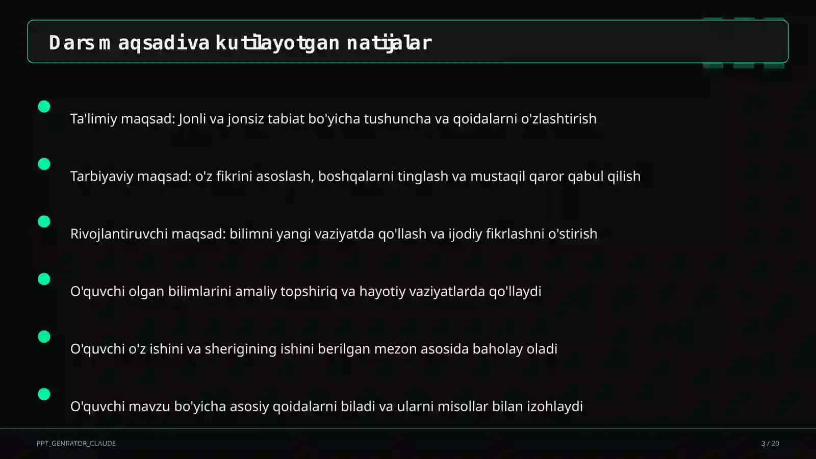Jonli va jonsiz tabiat (2-sinf) 3