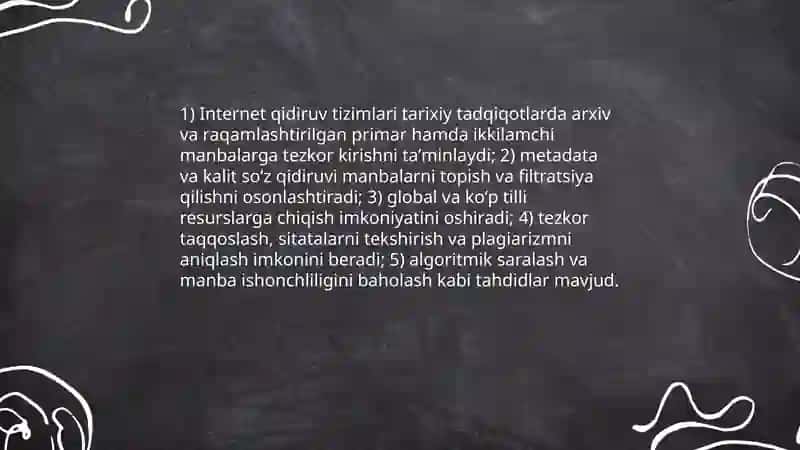 Tarixiy tadqiqotlarda qidiruv tizimidan foydalanish 3