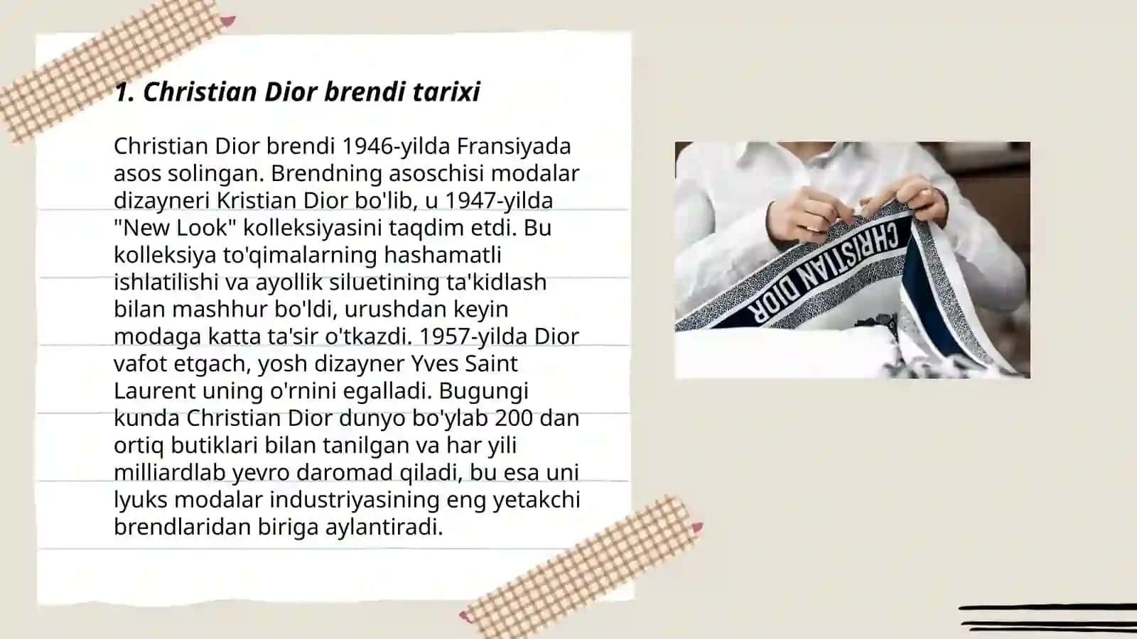 Christian Dior Brendi Tarixi 3