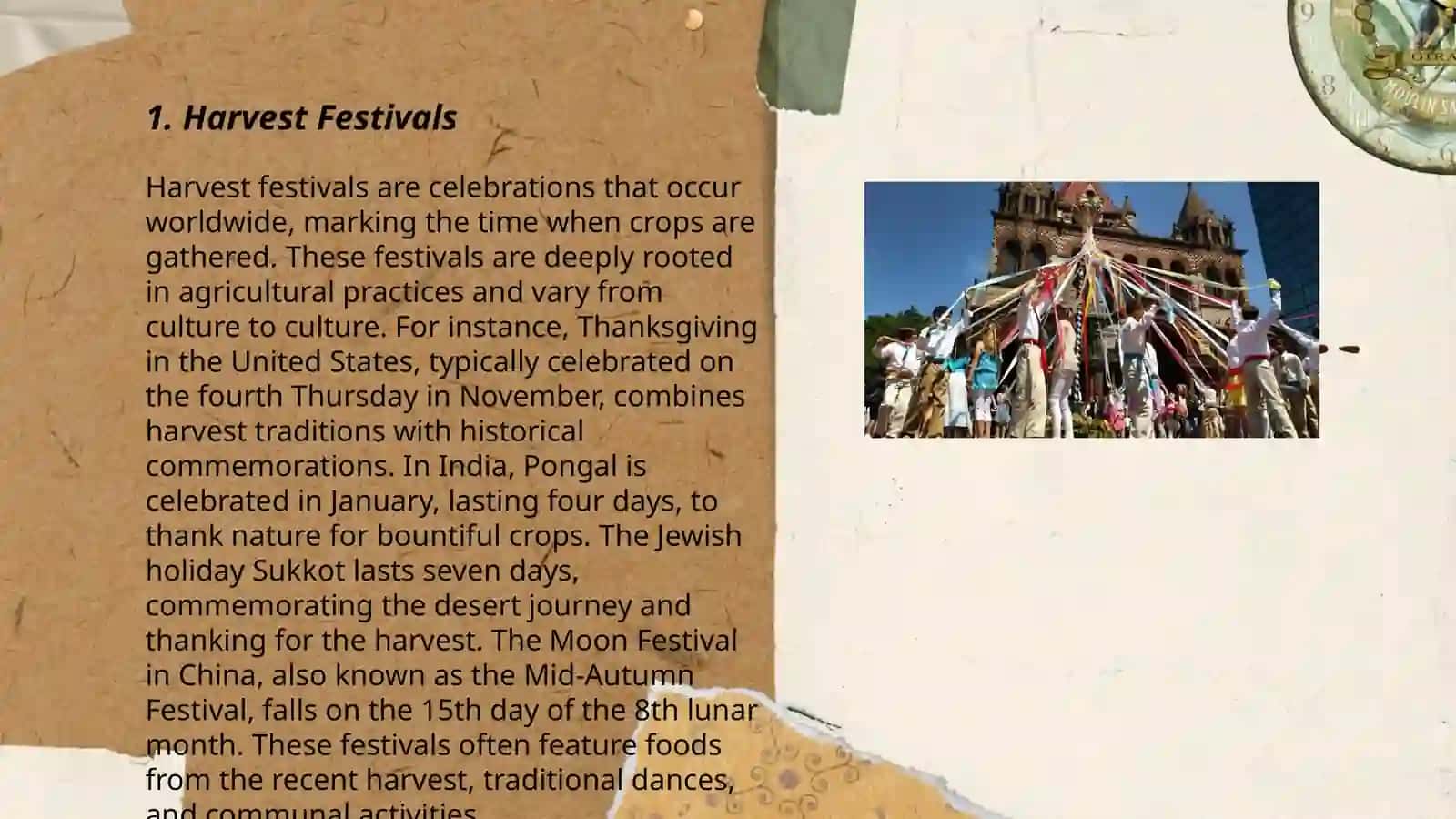 Festivals and fairs: Celebrations. Seasonal fairs 3