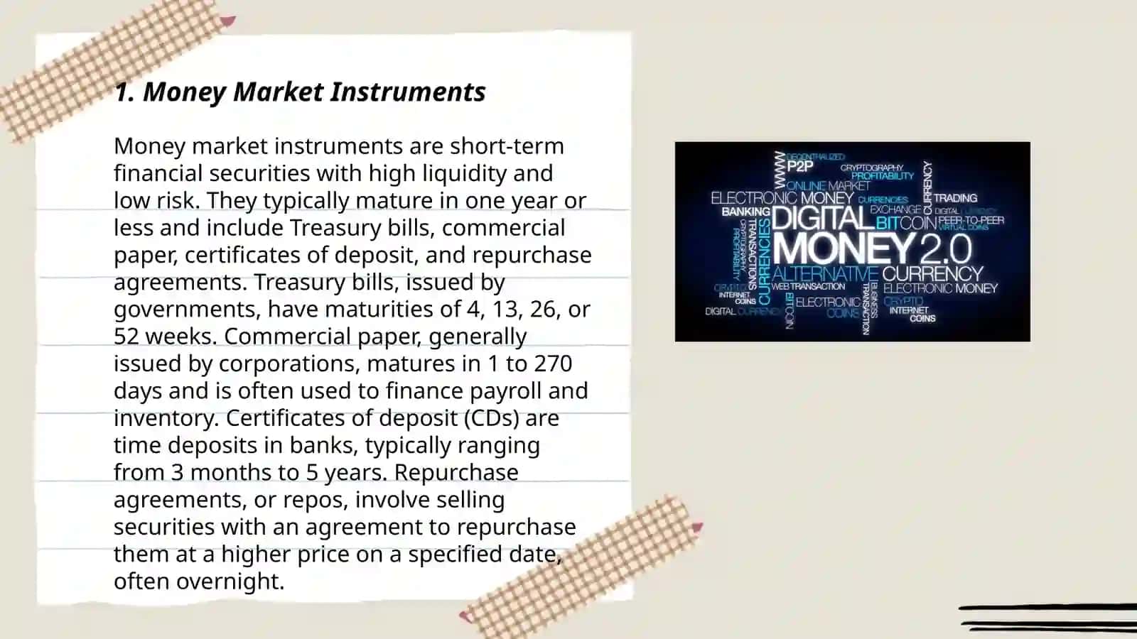 Money Market Instruments 3