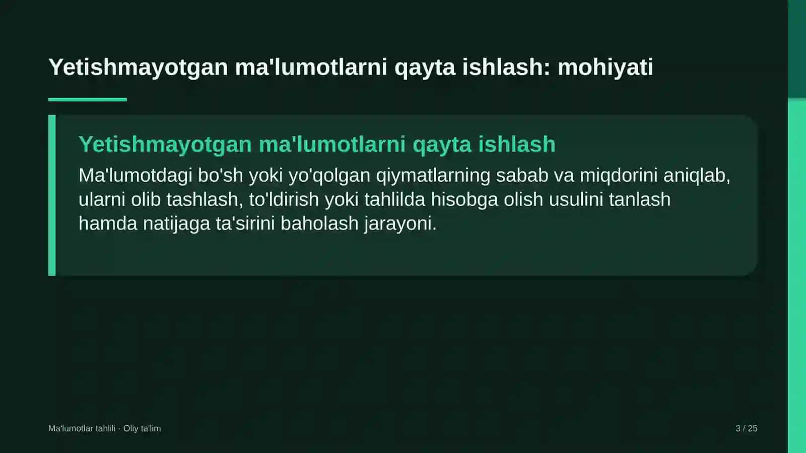 oliy ta'lim muassasalarida yetishmayotgan ma'lumotlarni qayta ishlash 2971 3