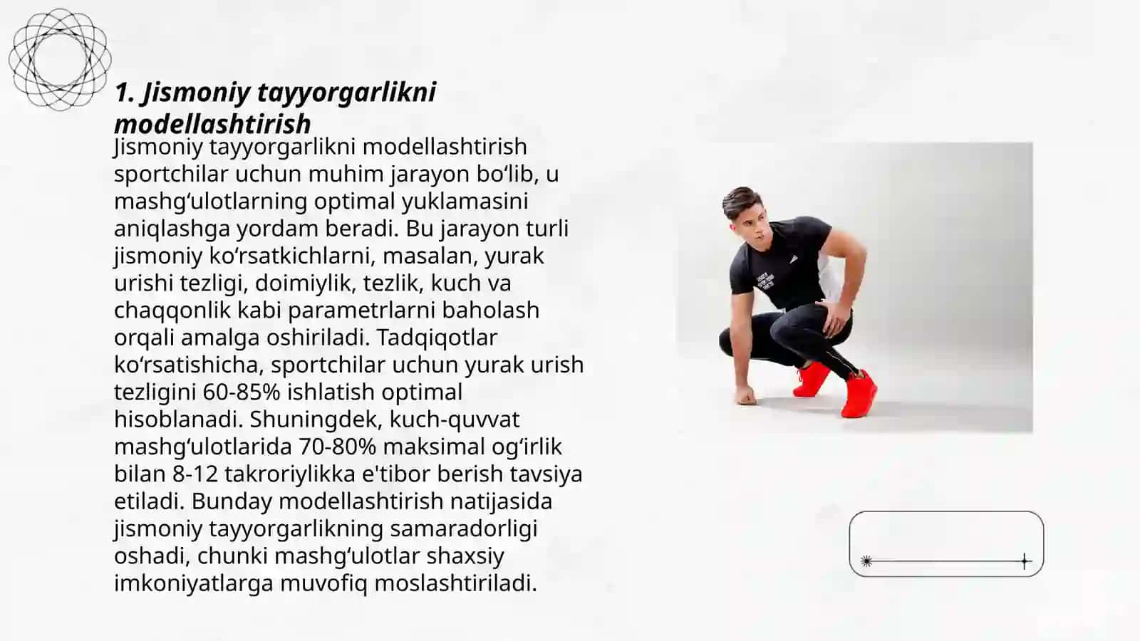 Jismoniy tayyorgarlikni modellashtirish 3