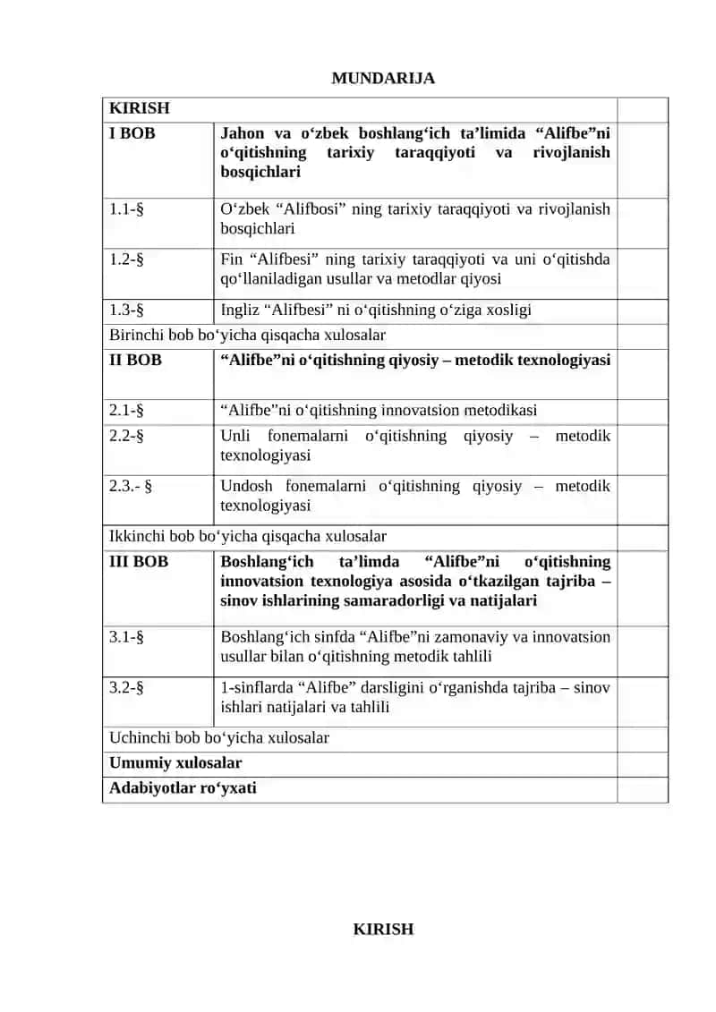 O‘zbek, fin, ingliz boshlang‘ich ta’limida “Alifbe”ni o‘qitishning qiyosiy-metodik texnologiyasi 3