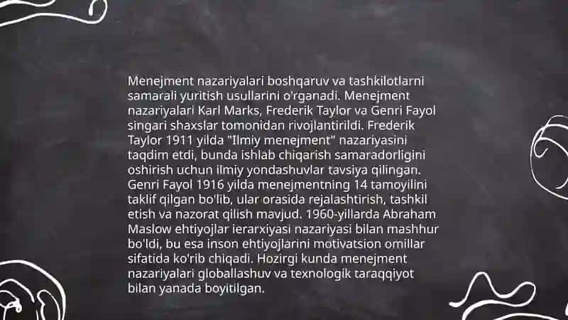 Menejment fanining mazmuni mohiyati 3