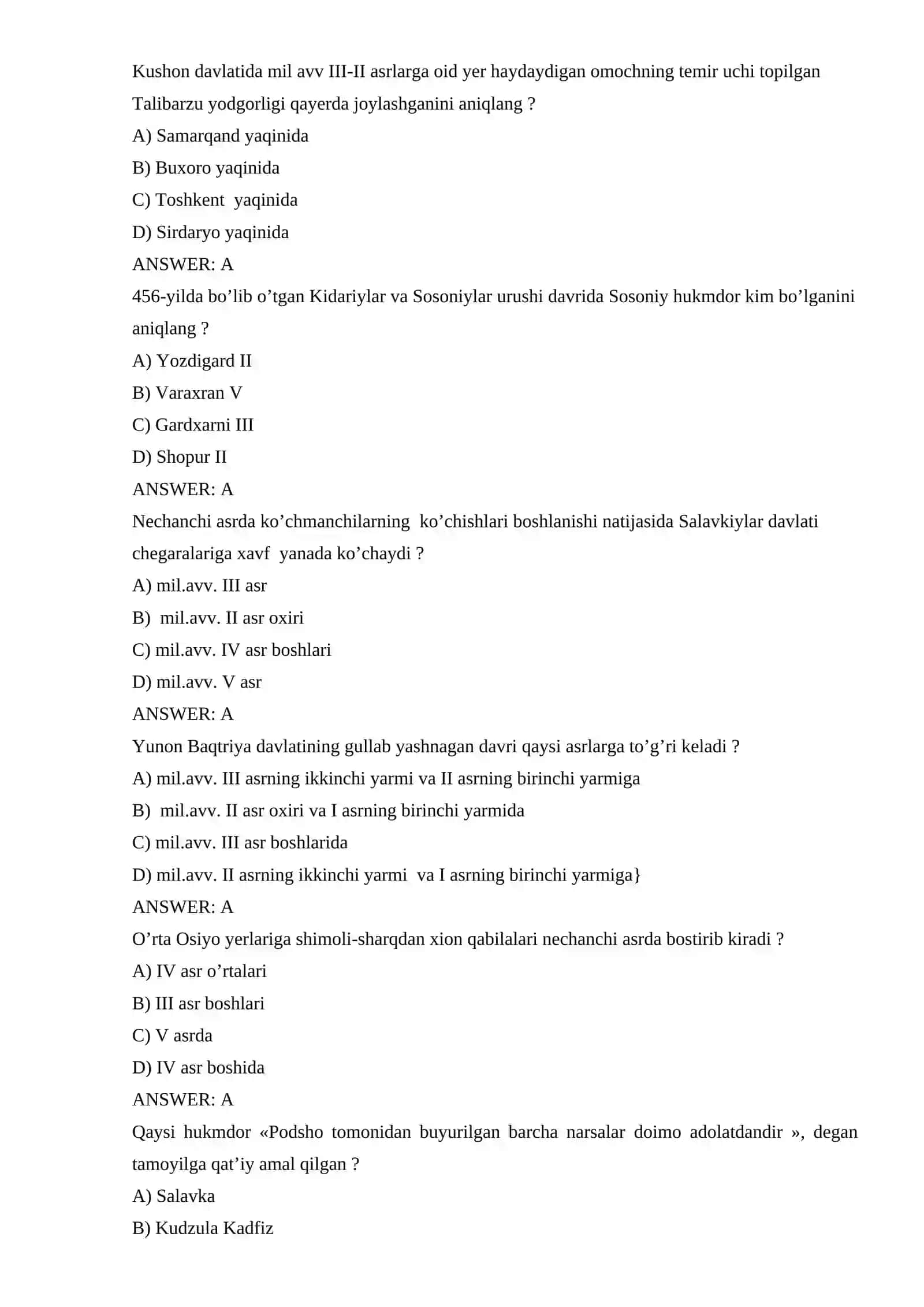 Kidariylar haqidagi asosiy ma’lumotlar 3