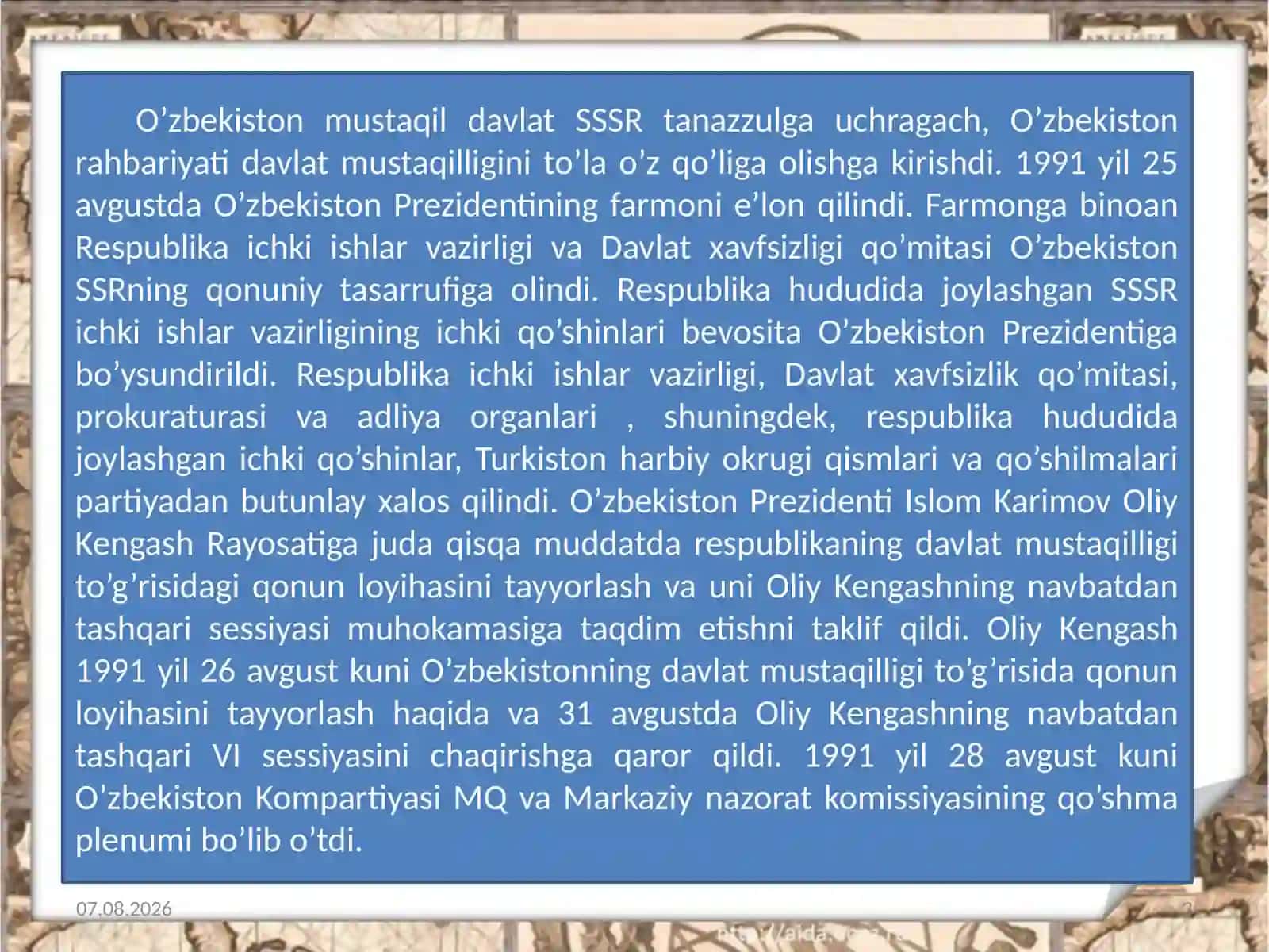 O‘zbekistonningo‘ziga xos istiqlol va taraqqiyot yo‘li 3