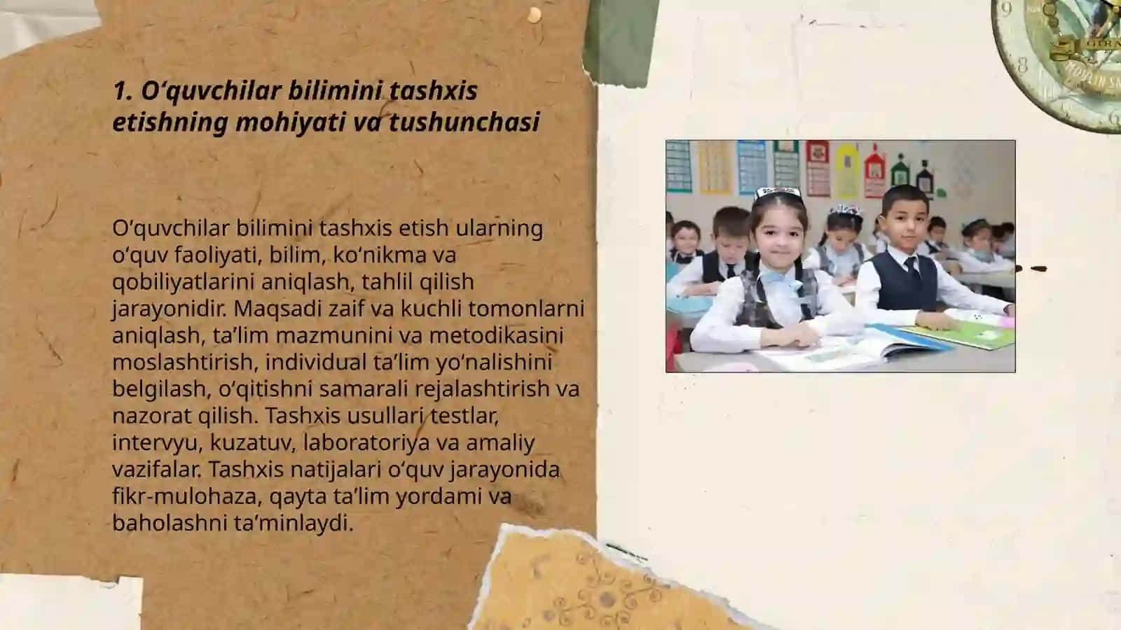 Oʻquvchilar bilimini tashxis etishning mohiyati 3