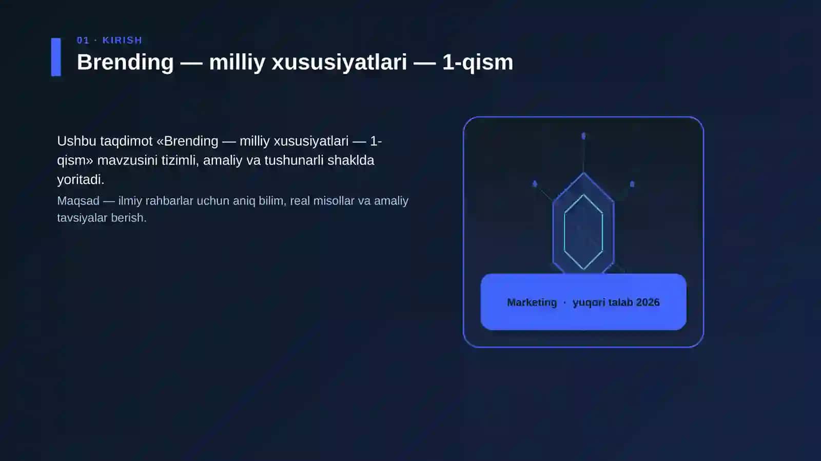 Brending — milliy xususiyatlari — 1-qism 3