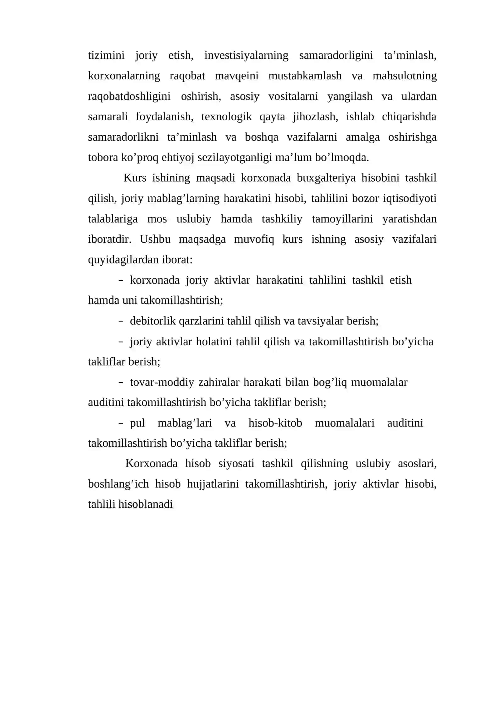 Joriy aktivlar hisobi va uning xususiyatlari 3