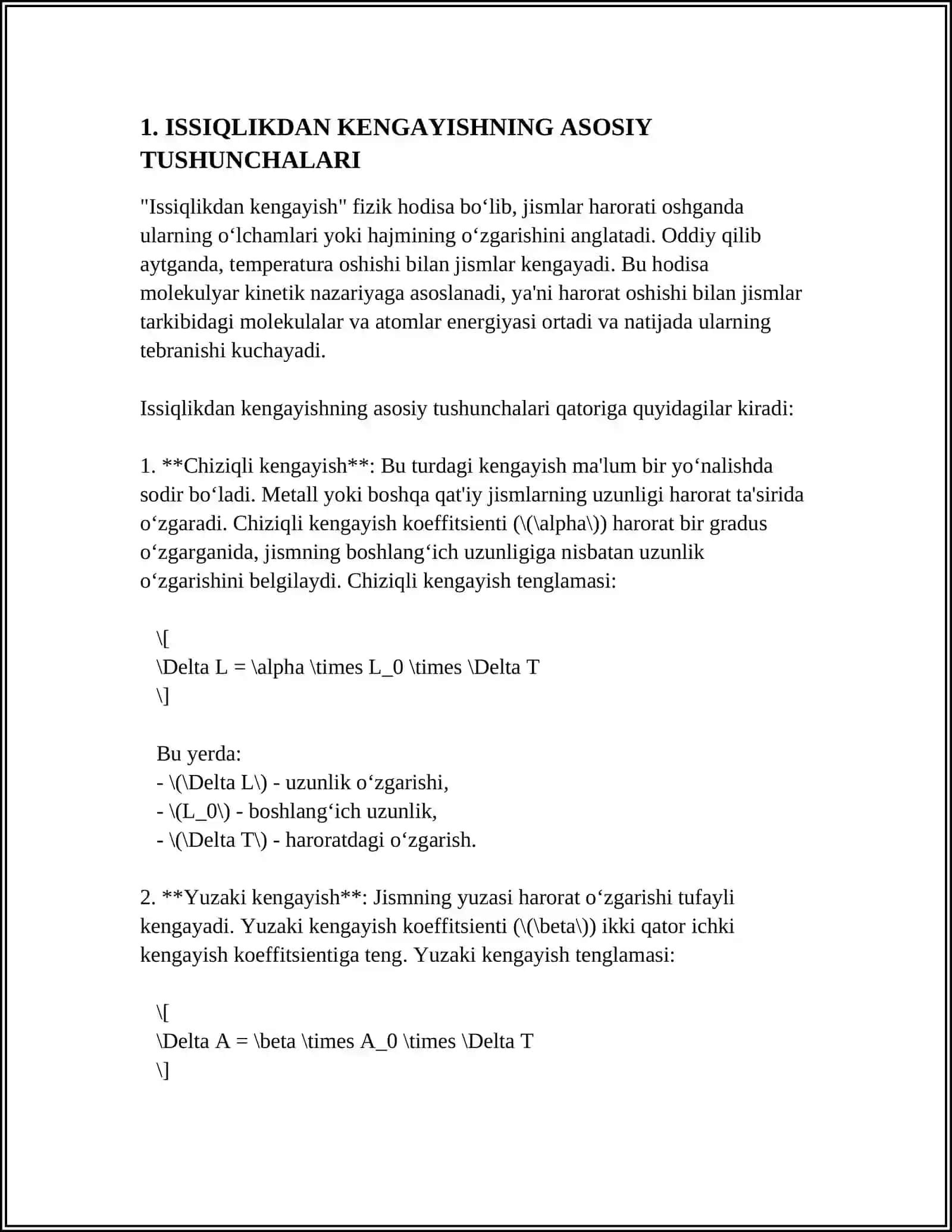 ISSIQLIKDAN KENGAYISHNING ASOSIY TUSHUNCHALARI 3