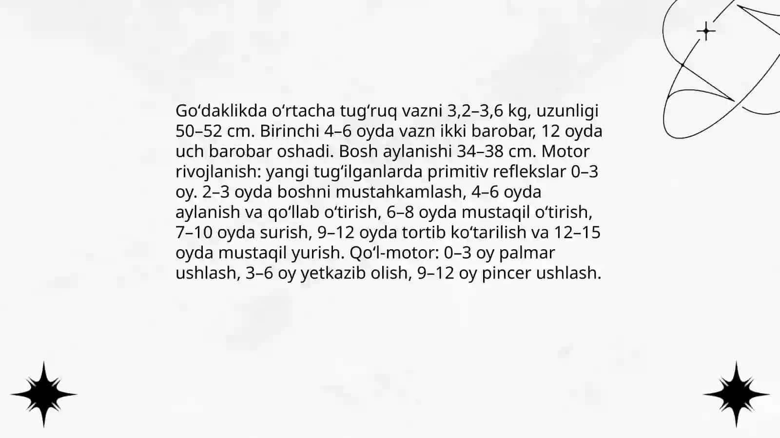Goʻdaklik va ilk yosh davrida bolalarning rivojlanishi 3