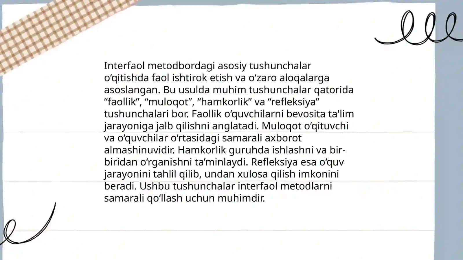 Interfaol metodlar 3