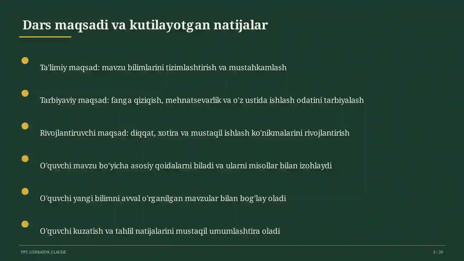 Mustaqil O'zbekistonning davlat ramzlari va Konstitutsiyasi (11-sinf) 3
