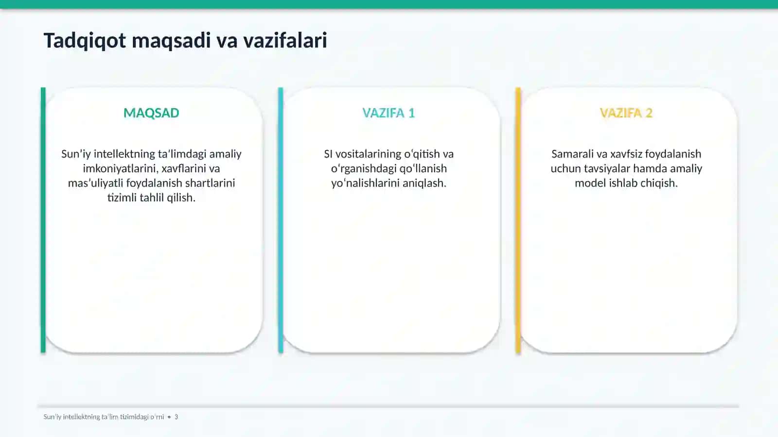 SUN’IY INTELLEKTNING TA’LIM TIZIMIDAGI O‘RNI 3