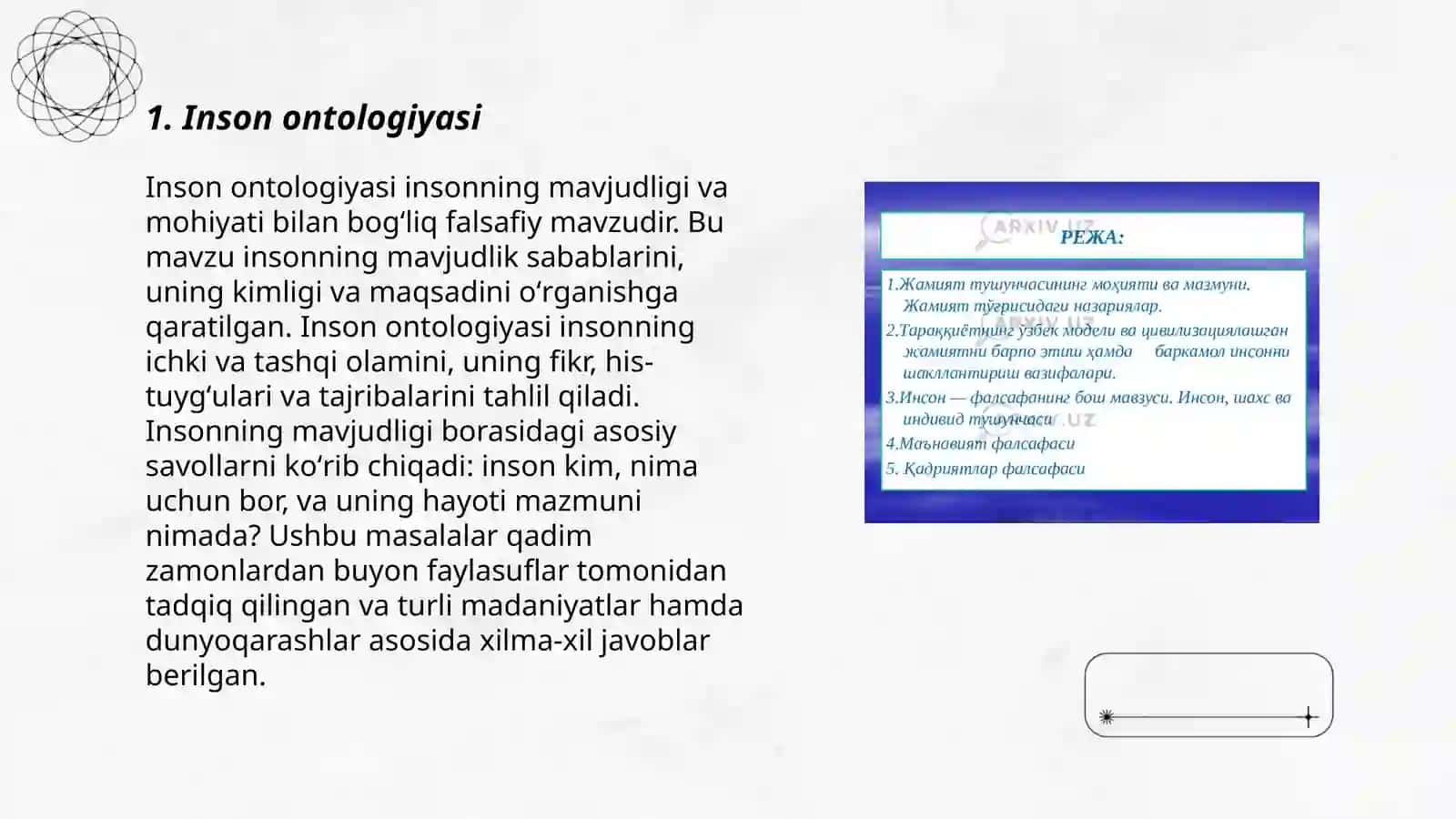 Inson ontologiyasi 3