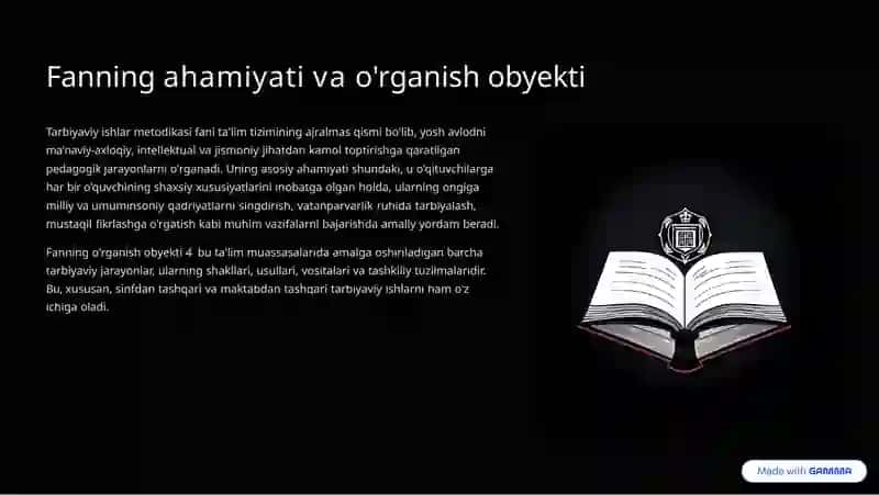 Tarbiyaviy ishlar metodikasi 3
