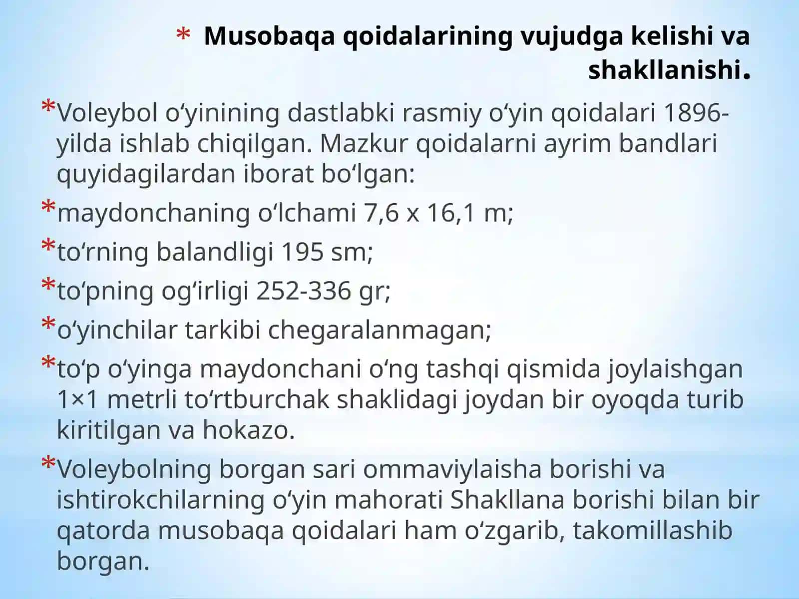 Musobaqa qoidasi va hakamlar funksiyalari haqida va vazifalarini oʻrgatish 3