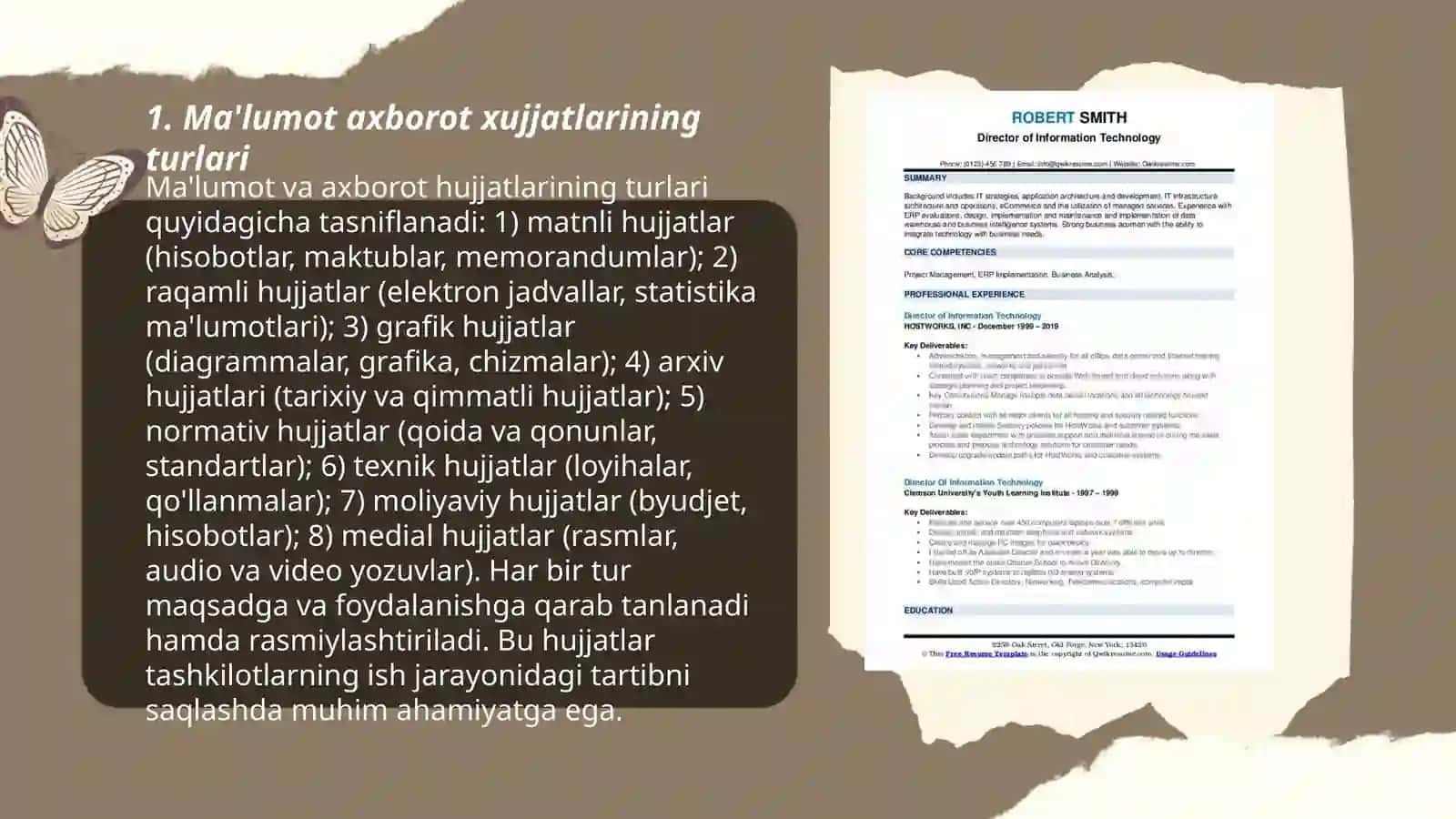 Ma'lumot axborot xujjatlari haqida ma'lumot 3