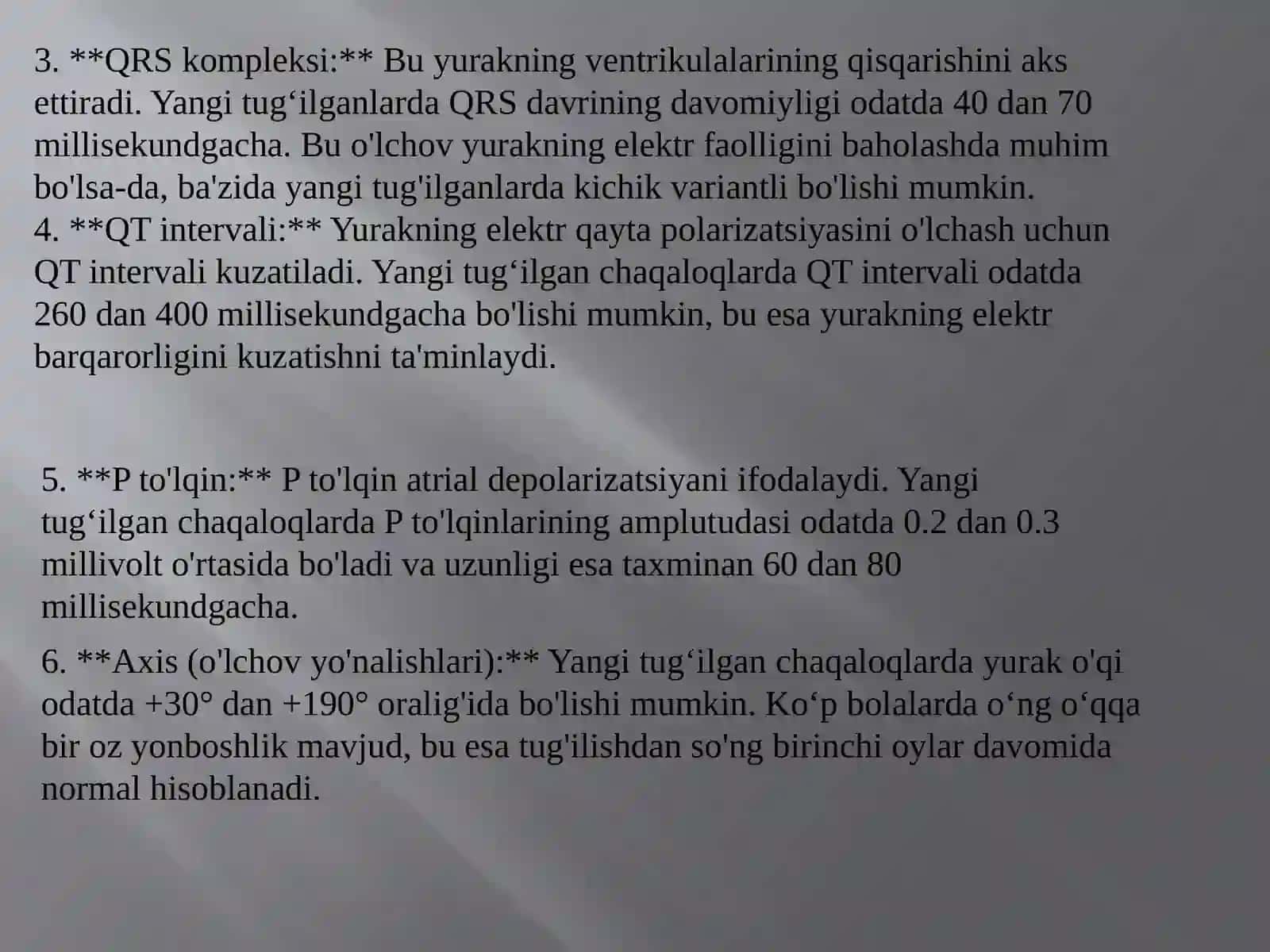 YANGI TUGʻILGAN CHAQALOQLARDA EKGNI OʻZIGA XOS XUSUSIYATLARI 3