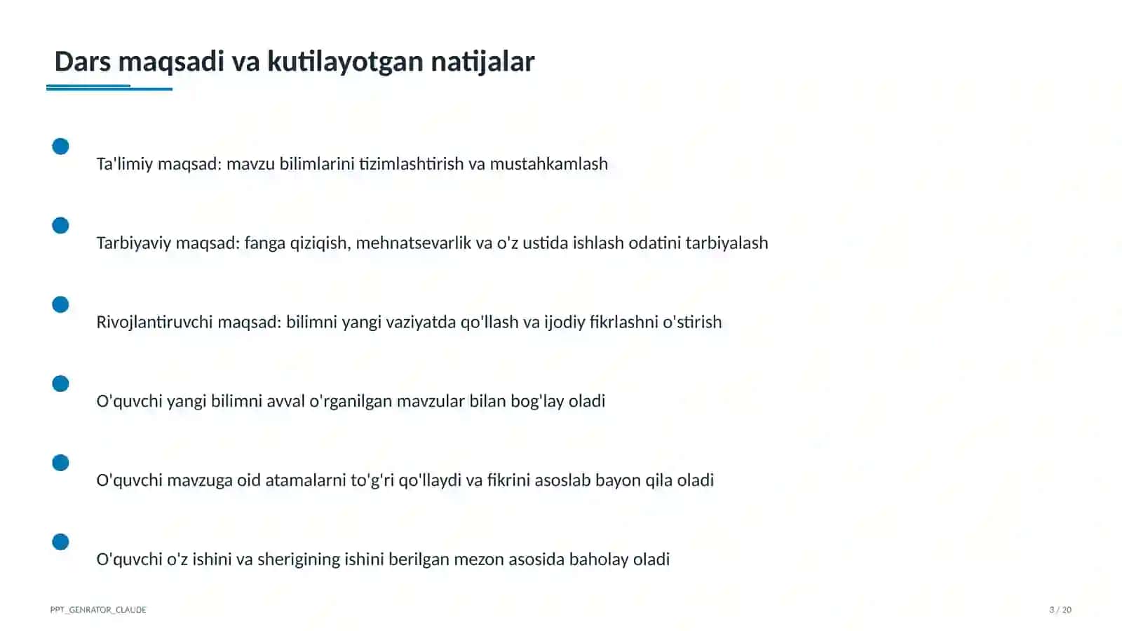 Sinf soati va tarbiyaviy tadbirlar 3